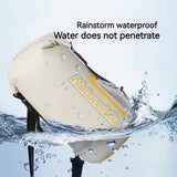 Waterproof Rafting Bag Dry Wet Separate Shoulder Pack For Outdoor Swimming 10L Green - 25L White - Rear View