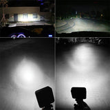 11.2W 10 - 30V Dc 6000K 3 Inch 16 Leds Square Offroad Truck Car Driving Light Work Light Spotlight Fog Light - Extra Image