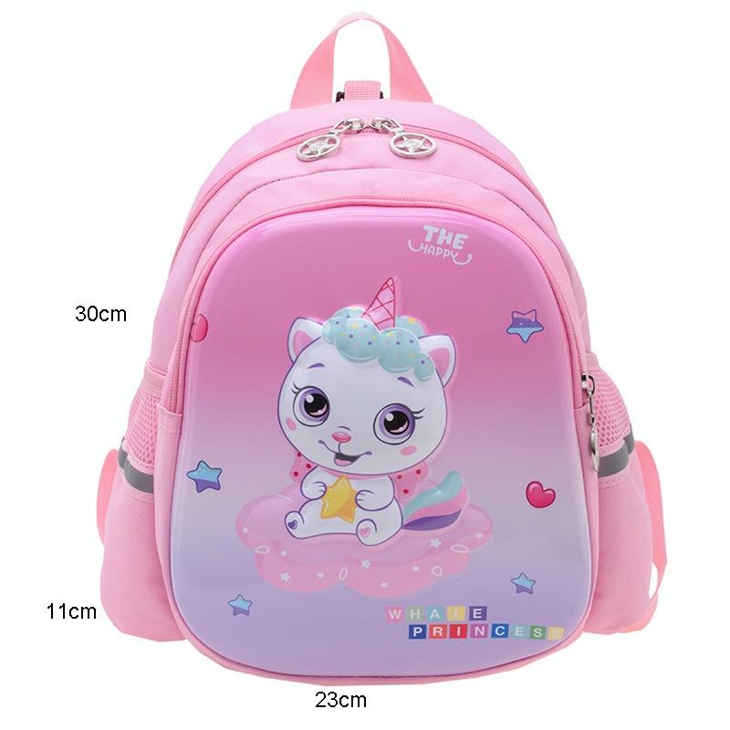 Blue Cartoon Astronaut Kids School Bag - Dinosaur Sky Blue