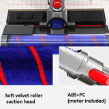 Green Light Floor Brush for Dyson V7-v11 Vacuums - Top-Down View
