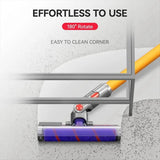 Green Light Floor Brush for Dyson V7-v11 Vacuums - Close-Up Angle