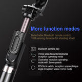 Foldable 3-in-1 Gimbal Stabilizer with Bluetooth Remote and Tripod for Smartphones - 45-Degree Angle