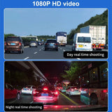 1080P Hd Triple Recording Car Recorder With Wifi & Mobile App - Low Angle