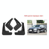 For Audi A3 Hatchback 2021 4Pcs / Set Car Auto Soft Plastic Splash Flaps Fender Guard - Side View