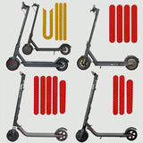 Reflective Sticker For Ninebot Es2 Scooter - White - Top-Down View