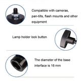 2-Pack Flash Light Stand Adapter For Photography Tripods - 45-Degree Angle