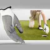 Sheepskin Anti-slip Golf Gloves for Men - Left Hand Size 24 - Front View