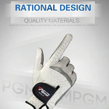 Sheepskin Anti-slip Golf Gloves for Men - Left Hand Size 24 - Low Angle