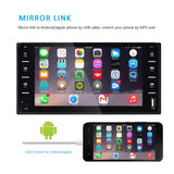 7 Inch Car Touch Screen Mp5 Player For Toyota Corolla - Fm / Tf / Mirror Link - Rear View