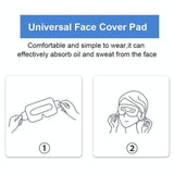 100 Eye Mask Pads for 3d Glasses - Vr Compatible - Low Angle