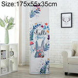 Rabbit Fabric Dust Cover for Vertical Cabinet Ac - 175x55x35cm - Front View