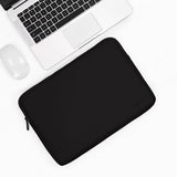 Midnight Black Laptop Bag - 15 / 15.6 Inch - Pu Leather