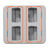 4-battery Cynova Charging Butler Dual Charging Option - Top-Down View