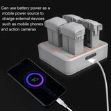 4-battery Cynova Charging Butler Dual Charging Option - Close-Up Angle
