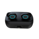 Wireless Touch Earbuds with Magnetic Charging Case - Low Angle