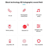 Wireless Touch Earbuds with Magnetic Charging Case