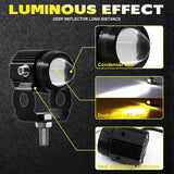 Car / Motorcycles Dc9 - 30V / 18W / 2000Lm / 6000K / 3000K Ip67 Mini Led Headlight - 45-Degree Angle