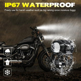 Car / Motorcycles Dc9 - 30V / 18W / 2000Lm / 6000K / 3000K Ip67 Mini Led Headlight - Rear View