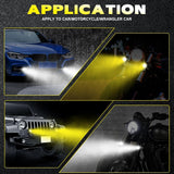 Car / Motorcycles Dc9 - 30V / 18W / 2000Lm / 6000K / 3000K Ip67 Mini Led Headlight - Low Angle