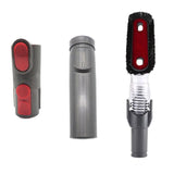 3-in-1 Bendable Anti-static Suction Head Kit for Dyson V6 / V7 / V8 / V9 / V10 Vacuum - Front View