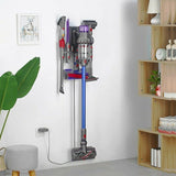 9-hole Attachment Holder for Dyson Vacuum Cleaners - Space-saving Storage Rack - Close-Up Angle