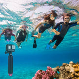 Adjustable Buoyancy Rods for Sport Cameras with Anti-lost Strap - Low Angle