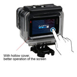 Gopro Hero6 / 5 Hollow Back Cover with Mount and Screw - 45-Degree Angle