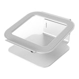 Adjustable Aluminum Laptop Stand - 360 Rotation Ergonomic 10-17 Inch - for Macbook Air Pro - Front View