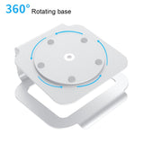 Adjustable Aluminum Laptop Stand - 360 Rotation Ergonomic 10-17 Inch - for Macbook Air Pro - Top-Down View