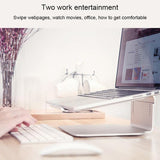 Adjustable Aluminum Laptop Stand - 360 Rotation Ergonomic 10-17 Inch - for Macbook Air Pro - Close-Up Angle