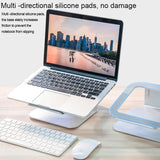 Adjustable Aluminum Laptop Stand - 360 Rotation Ergonomic 10-17 Inch - for Macbook Air Pro - Low Angle