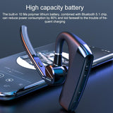 Wireless Bluetooth Earhook Earphones - Tws Chip - K5c 63120 - Side View