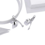 925 Sterling Silver Diy Toothbrush Cup Pendant - Close-Up Angle
