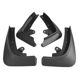 For Tesla Model X 2016-2021 4Pcs / Set Car Auto Soft Plastic Splash Flaps Fender Guard - Front View