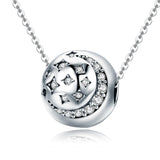 925 Sterling Silver Exquisite Star Diamond Beads For Diy Bracelets & Necklaces - Rear View