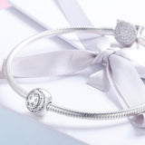 925 Sterling Silver Exquisite Star Diamond Beads For Diy Bracelets & Necklaces - Low Angle