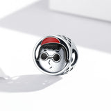 925 Sterling Silver Cartoon Avatar Beads For Diy Bracelets & Necklaces - Side View
