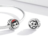 925 Sterling Silver Cartoon Avatar Beads For Diy Bracelets & Necklaces - Rear View