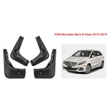 For Mercedes-Benz B-Class 2016-2019 4Pcs / Set Car Auto Soft Plastic Splash Flaps Fender Guard - Front View