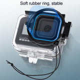 Waterproof Case with Lens Cap for Gopro Hero8 - 58mm Filter Adapter - Top-Down View