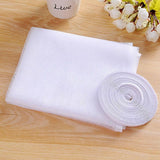 White Diy Window Screen with Hook and Loop Fastener for Mosquito Net - 45-Degree Angle