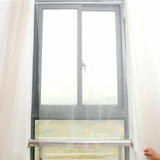 White Diy Window Screen with Hook and Loop Fastener for Mosquito Net - Rear View