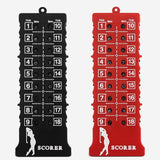 18-hole Golf Scoring Square Device - Top-Down View