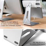 360 Degree Rotating Aluminum Tablet Stand - Universal 7-13 Inch - Rear View