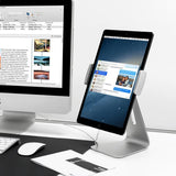 360 Degree Rotating Aluminum Tablet Stand - Universal 7-13 Inch - Close-Up Angle
