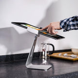 360 Degree Rotating Aluminum Tablet Stand - Universal 7-13 Inch - Low Angle
