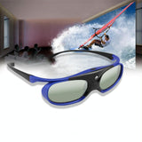 Home Theater 3d Glasses - Active Shutter for Projectors & Tvs - Front View