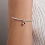 925 Sterling Silver Ladybug Pendant For Bracelets & Necklaces - Low Angle
