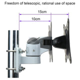 Wall Mount Monitor Stand - no Drilling Needed - 45-Degree Angle