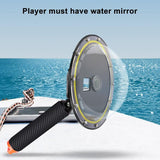 Underwater Dome Port for Dji Camera with Floating Grip - Close-Up Angle